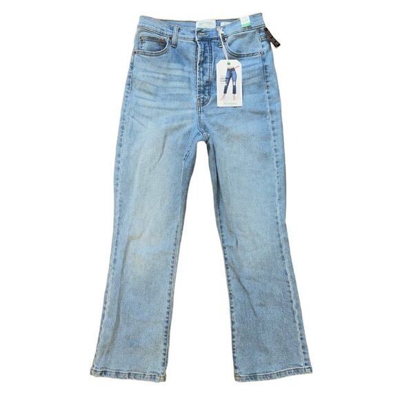 Regeneration By Celebrity Pink High Rise Cropped Flare Flower Jeans Size 5/27 - Picture 1 of 11